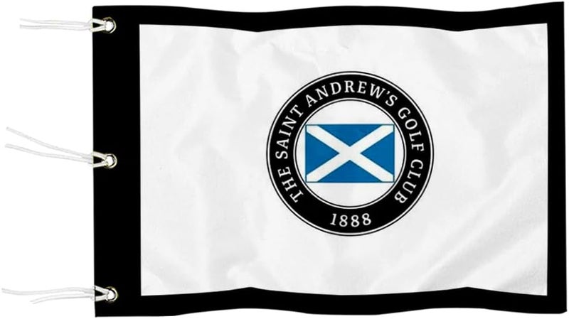 2BUT Saint Andrews Golf Club Golf Pin USGA Flag Practic Putting Green Golf Flag For Backyard Garden Double-Sewn 600D Nylon Miniature Pin Flag (20"x13" Grommet) - Image 1